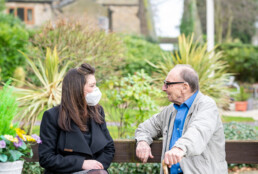 Resident with Helen